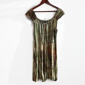 Tie Dyed Sleeveless Midi Dress - Size Medium - NWT - Papa Vancouver